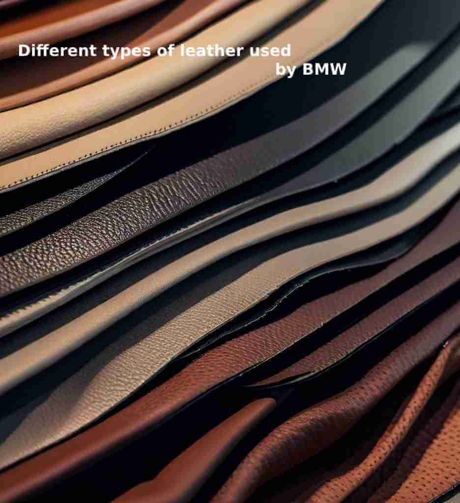 Different types of leather used by BMW
