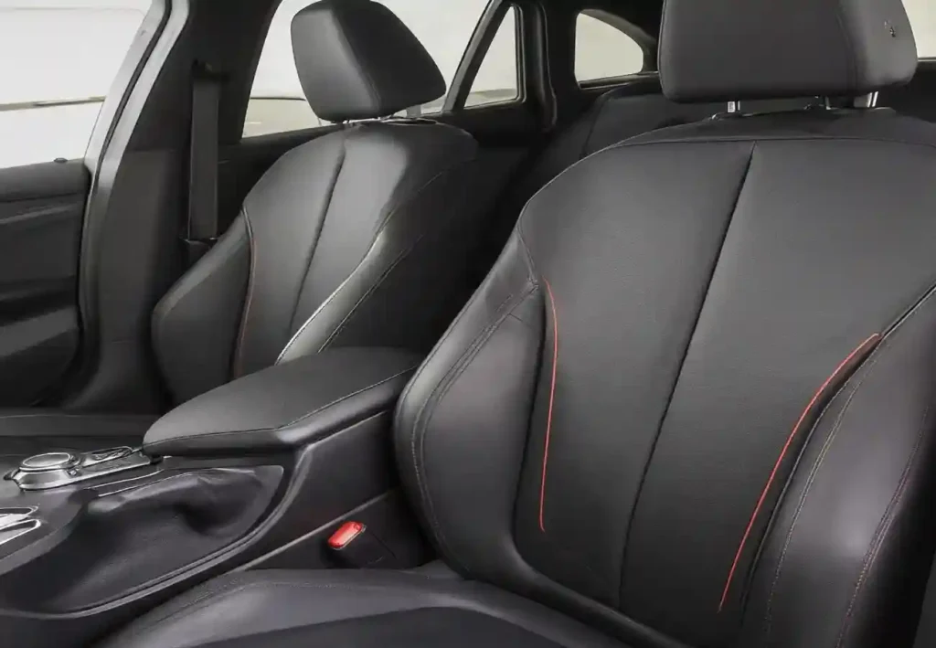 black Leather car seat 